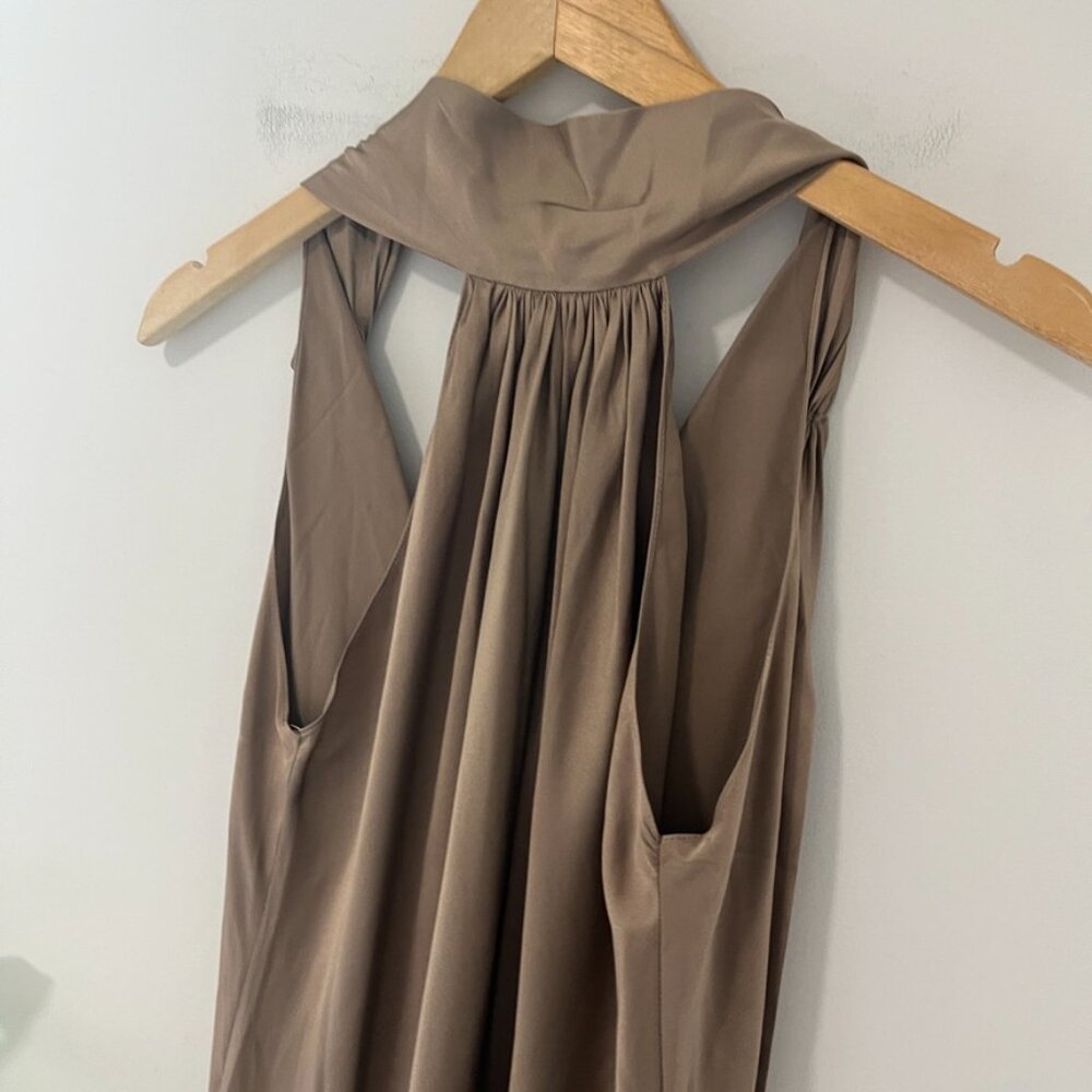 Ramy Brook Brown Silk Halter Tank Size XS - Picture 2 of 7